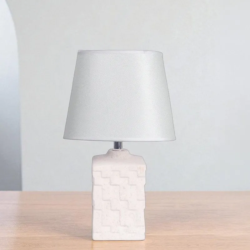 AarviDecor Loxley Classic Cotton Table Lamp - Grey media 6