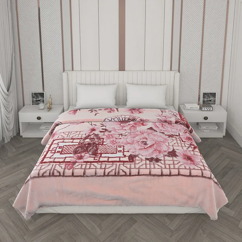 Monte Carlo Blush Harmony Blanket (Peach)- 1000 GSM media 4