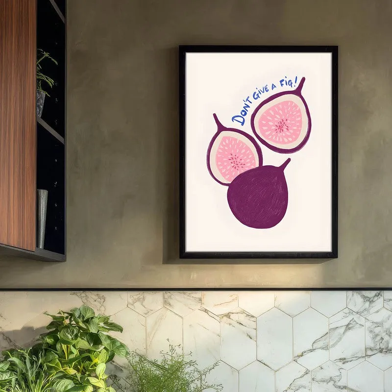 Fresh Fig Archival Canvas Wall Art - Black media 3