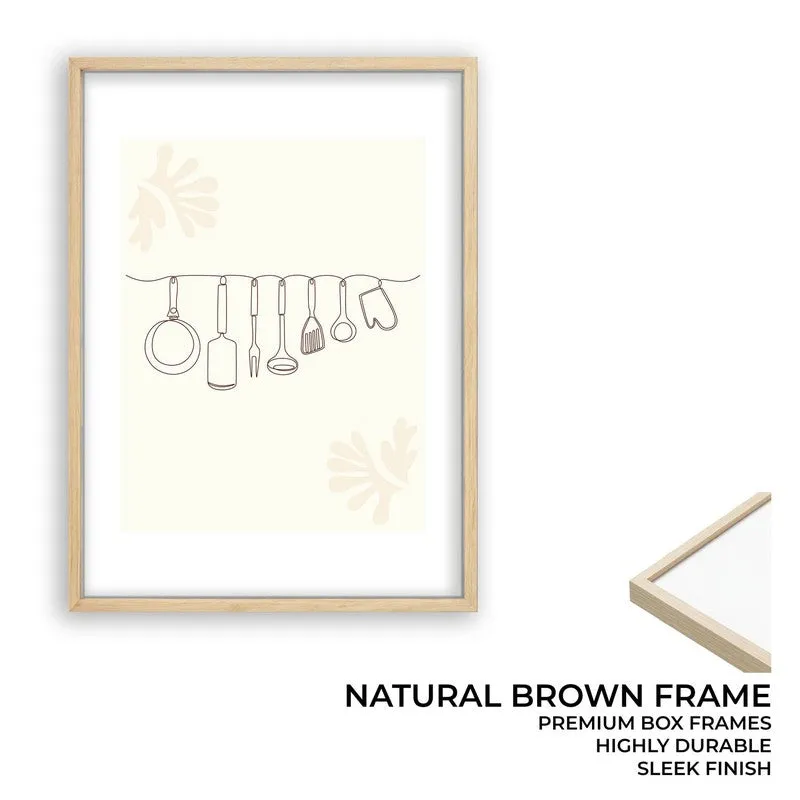 Linear Tool Archival Canvas Wall Art - Brown media 10