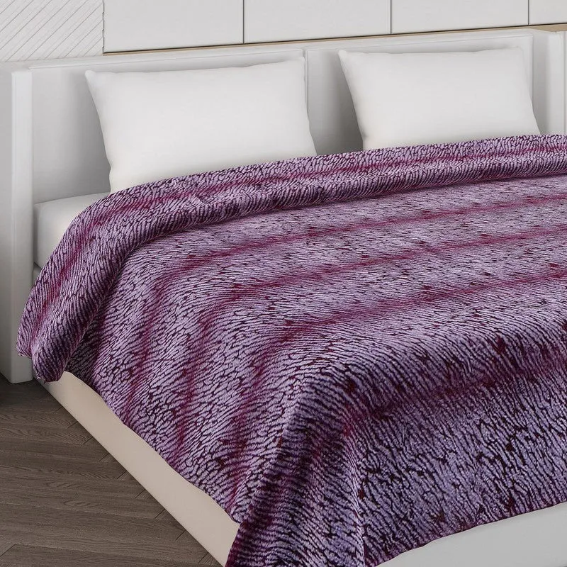 Monte Carlo Azure Dreamscape Blanket (Purple) - 850 GSM media 4