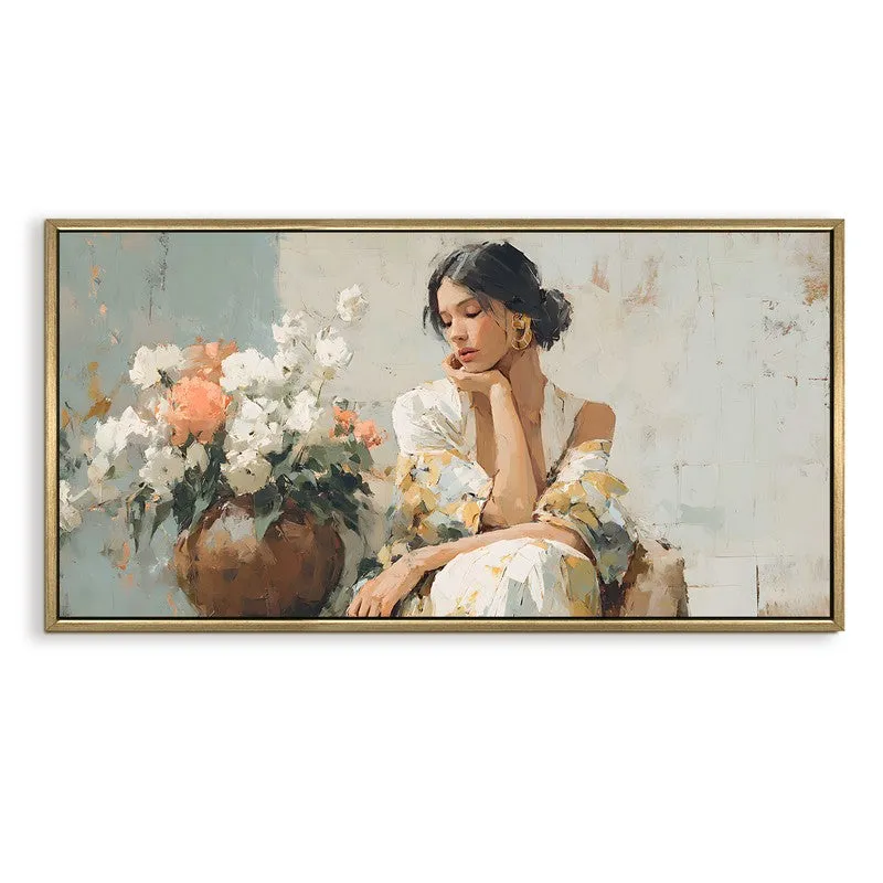 Pastel Dreams Canvas Wall Painting With Frame media 3