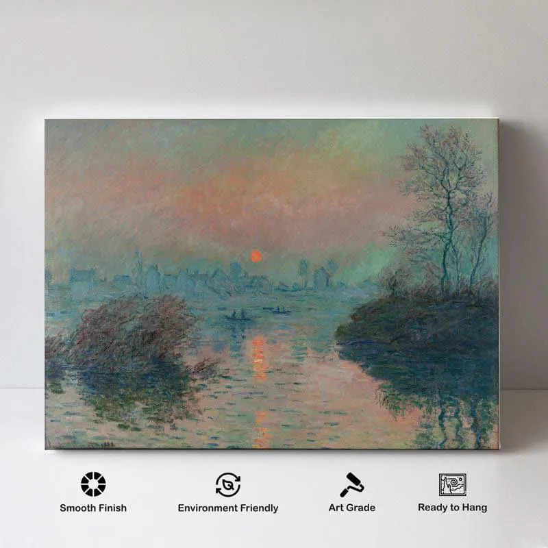 The Evening Sun Canvas Wall Painting - Gallery Wrap media 4