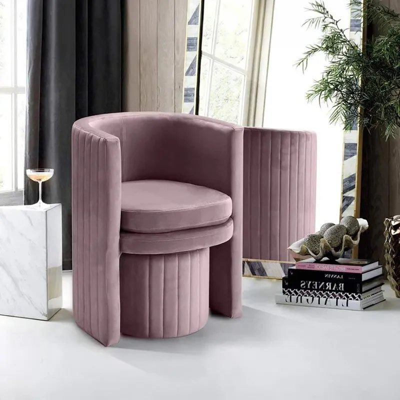 Arvella Neem Wood Accent Chair (Purple) - Two Piece Set media 4