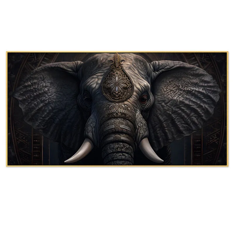 Gaja Gambir Wall Painting With Frame media 4