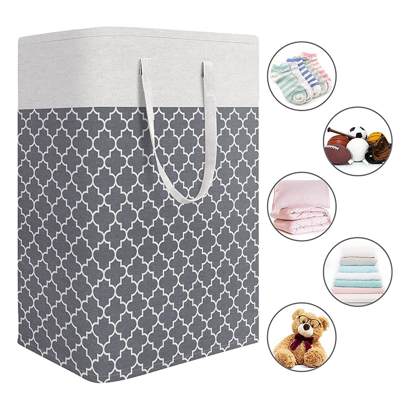 Calto Laundry Basket - Grey media 7
