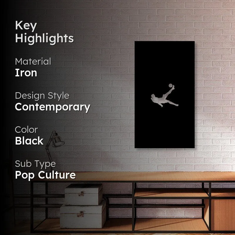 Football Black Iron Wall Accent media 2