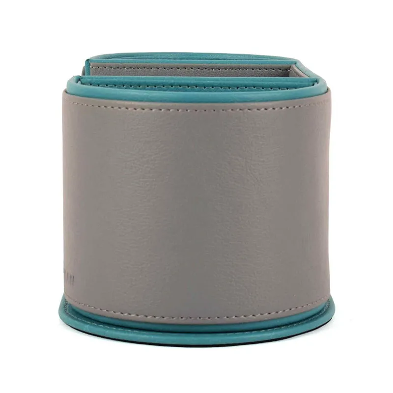 Tisca Curve Faux Leather Desk Organizer - Grey media 6