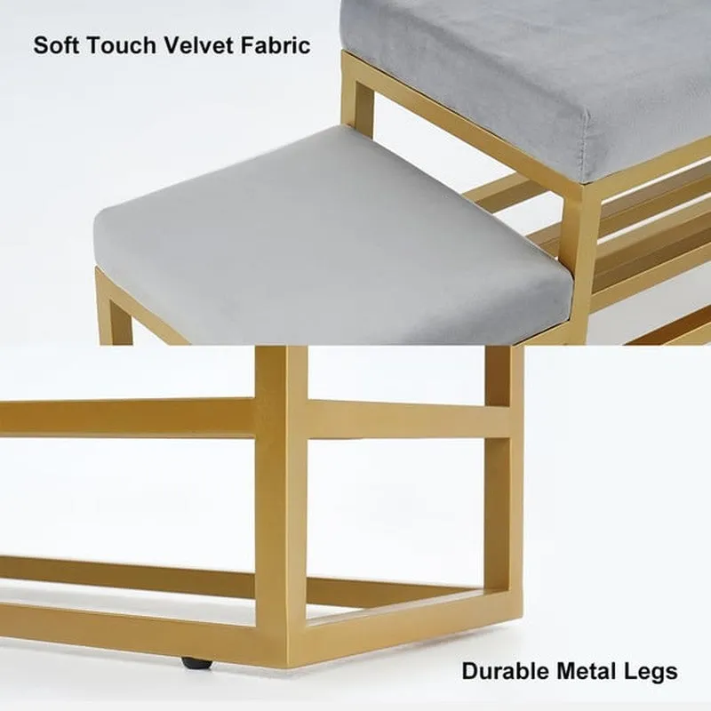 Spacious Metal Shoe Rack - Gold,Grey media 7