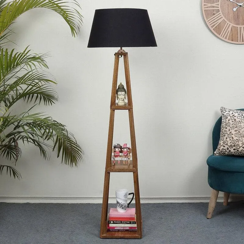 Blace Netima Floor Lamp With Shelf - Coal Black media 3
