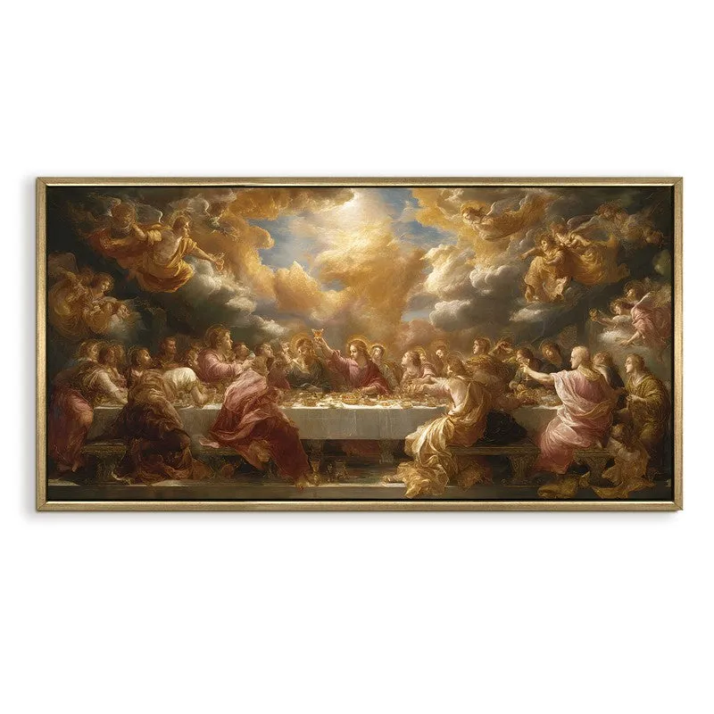 Divine Light Canvas Wall Painting With Frame media 3