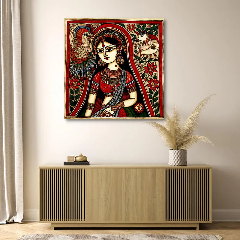 Ethnic Beauty Wall Painting media 4