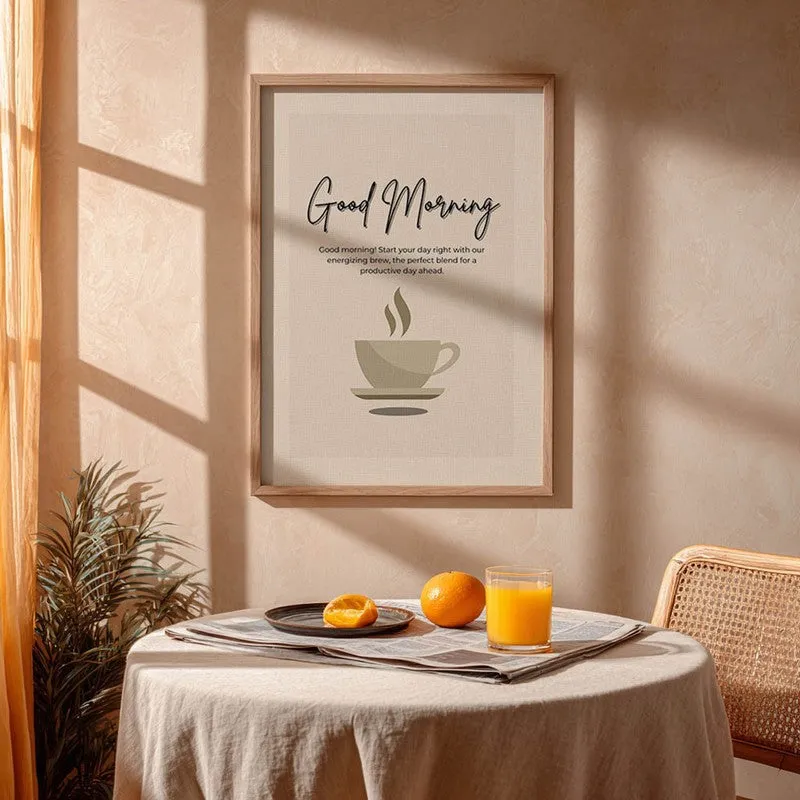 MorningBrew Archival Canvas Wall Art - Brown media 4
