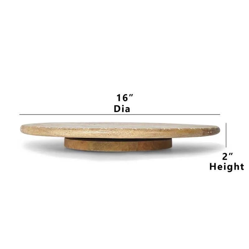 Rustic Realm Wood Lazy Susan media 6
