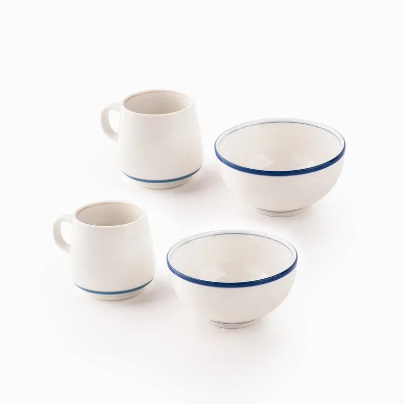 Nerra Porcelain Coffee Mug (320mL Each,420 mL Each) - Four Piece Set media 5