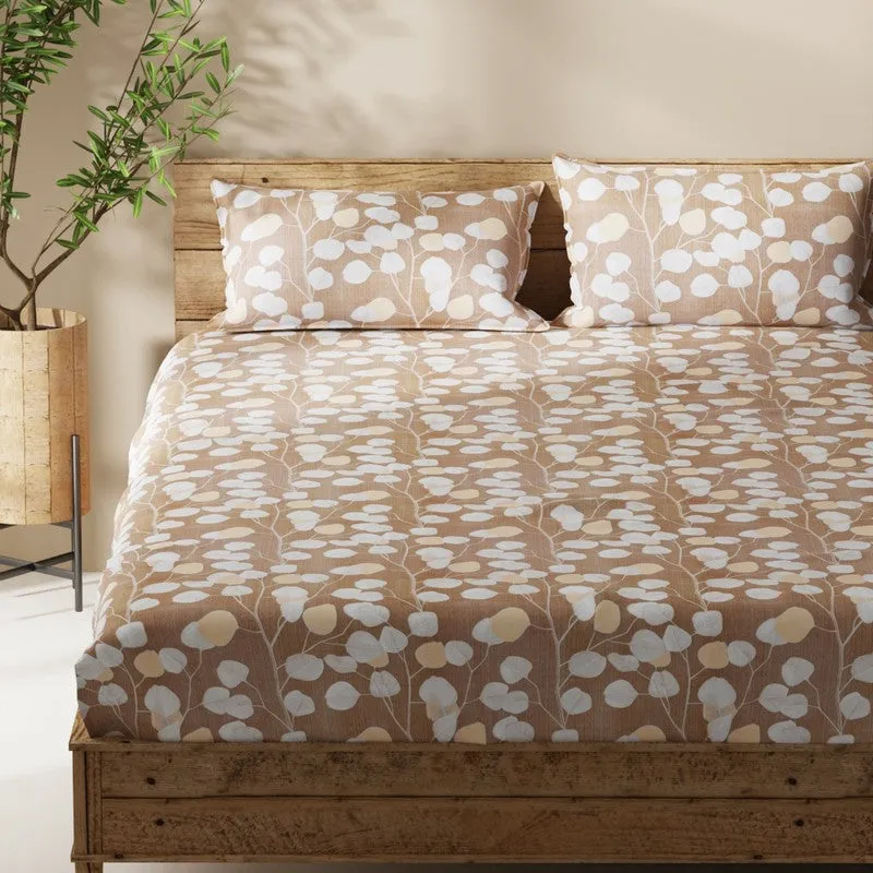 Rivara Bedsheet (Brown) - 115 GSM media 4