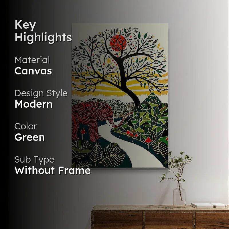 Vibrant Forestscape Wall Art media 2