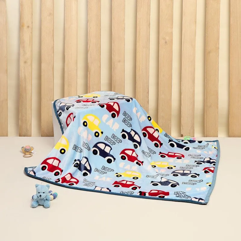Monte Carlo Car Cuddle Kids Blanket (Blue) - 600 GSM media 3