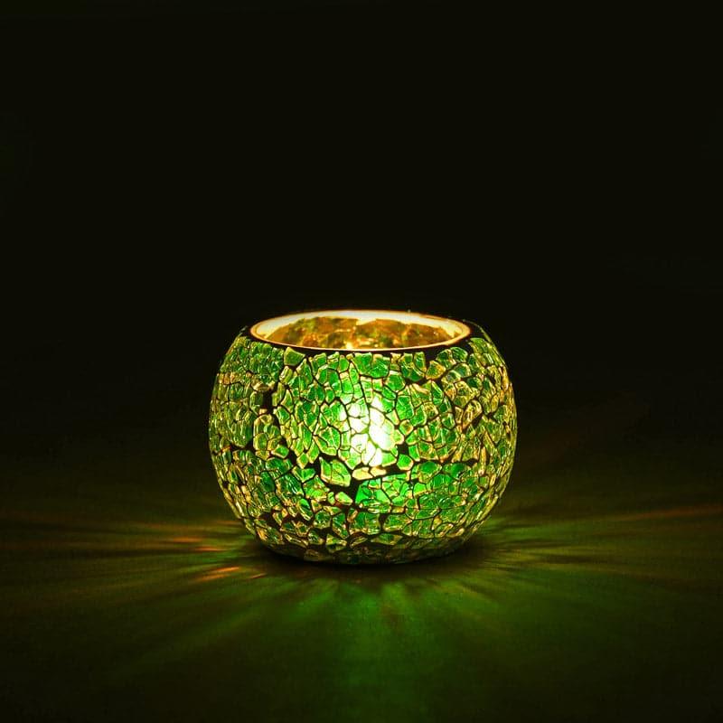 Sabaa Mosaic Tealight Candle Holder - Green media 3