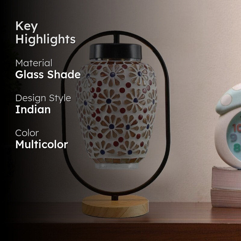 Midnight Muse Glass Table Lamp - Multicolor media 2
