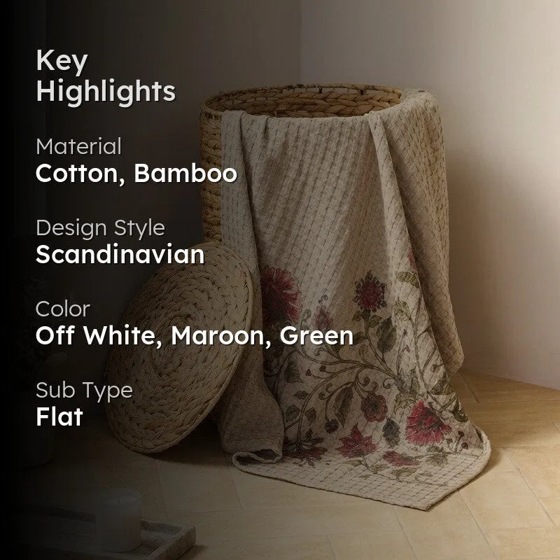 Gulnaar Waffle Weave Bamboo Cotton Bath Towels media 2