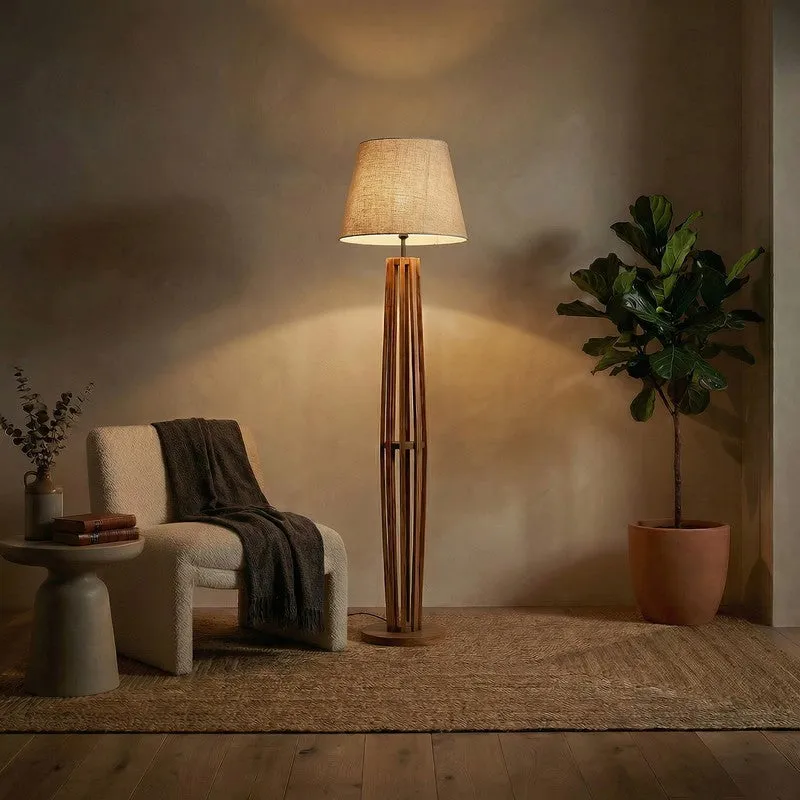 Zephyra Wooden Floor Lamp media 3