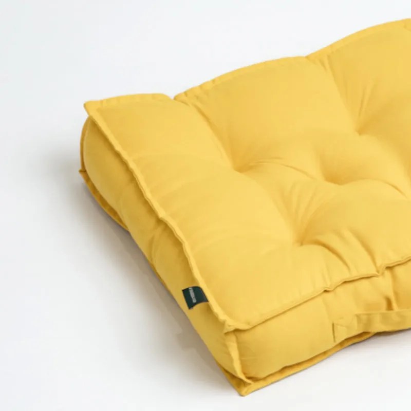 Tara Floor Cushion (Mustard Yellow) - Set Of Four media 3
