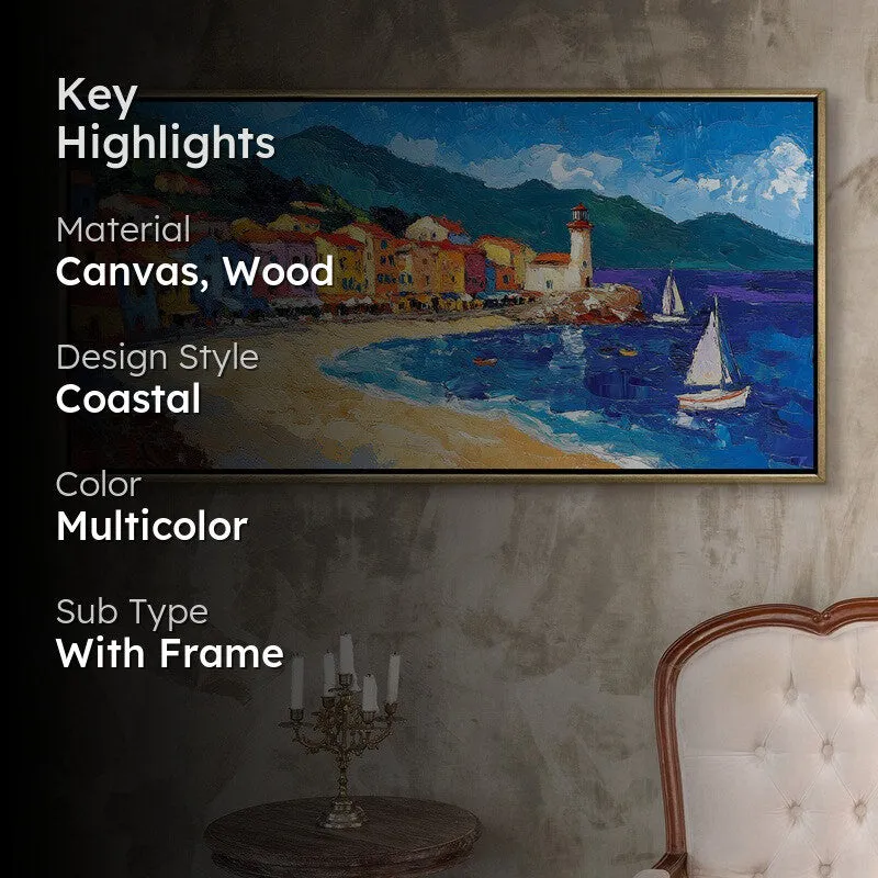 Coastelle Canvas Wall Painting With Frame media 2