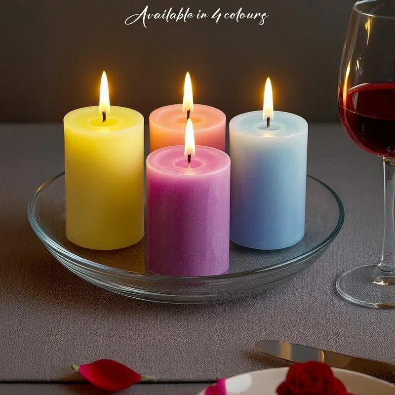 LumiEssence Elegant Scented Candle (Blue) - Set Of Three media 4
