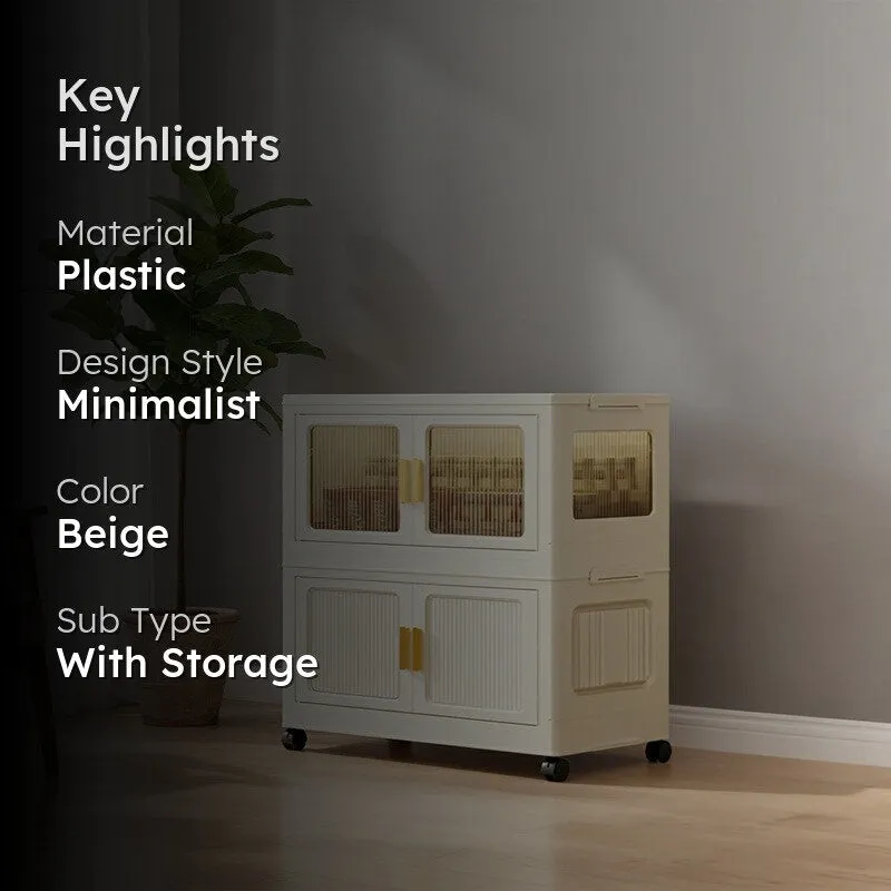 CleanLine Beige Foldable Plastic Racks media 2