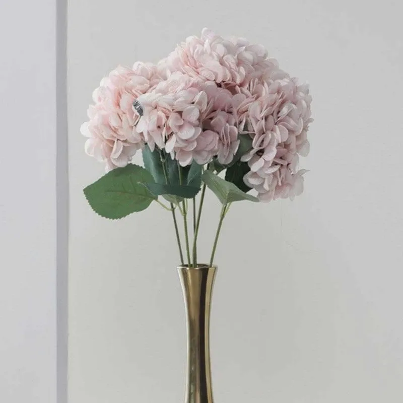 Luxury Artificial Hydrangea Flower Bunch - Pink media 3
