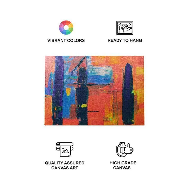 Vibrant Color Abstract Wall Painting - Gallery Wrap media 4