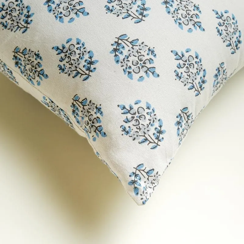 Sanganeri Charm Cushion Cover (Blue) - Set Of Five media 4