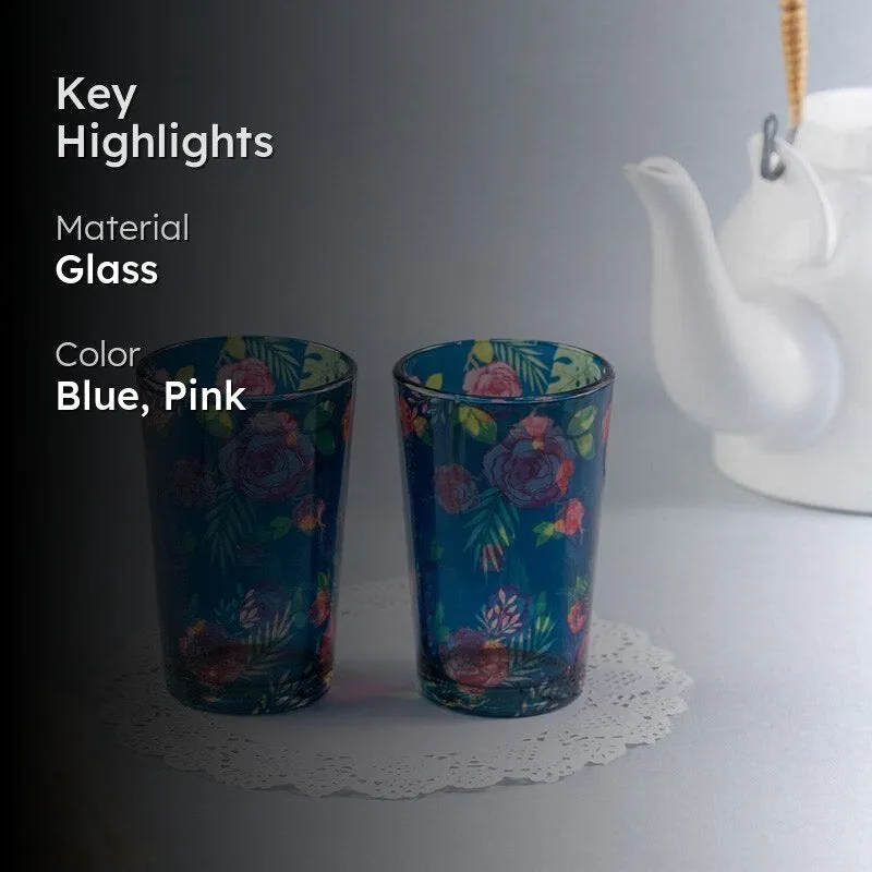 Floral Feast Chai Glass - Set Of Two media 2