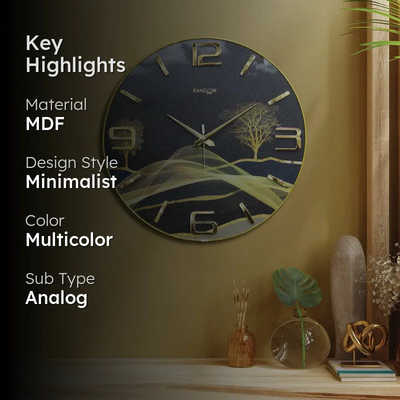Lunexa MDF Analog Wall Clock media 2