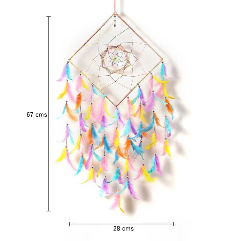 Rhombus Loom Rainbow Dreamcatcher With Light media 5