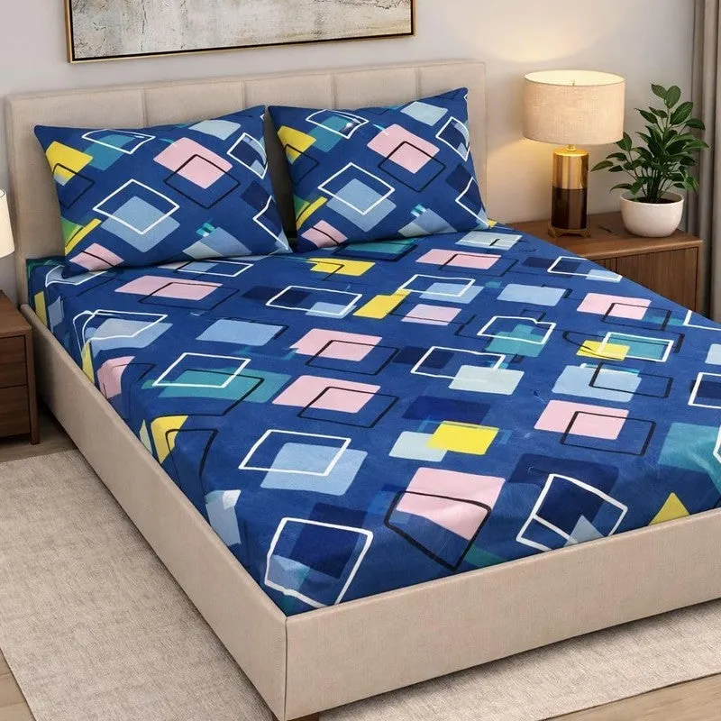 Boxy Cotton Bedsheet - 300 TC media 3