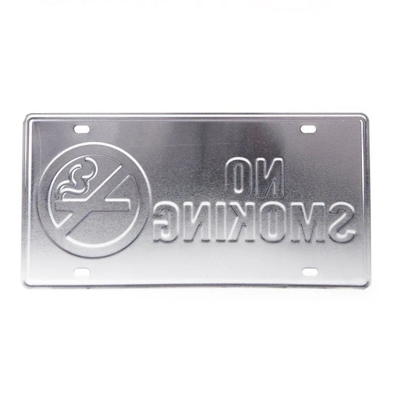 No Smoking Sign Plate Metal Wall Accent media 4