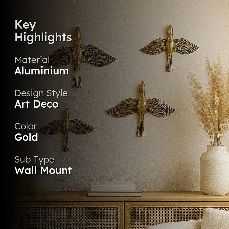 Freedom Flight Aluminium Wall Accents - Set Of Four media 2