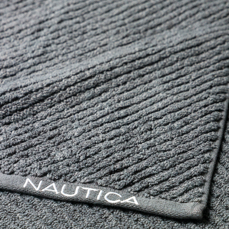 Nautica Riviera Soft Cotton Hand & Face Towel (Lilac & Dark Grey) - Set Of Four media 6