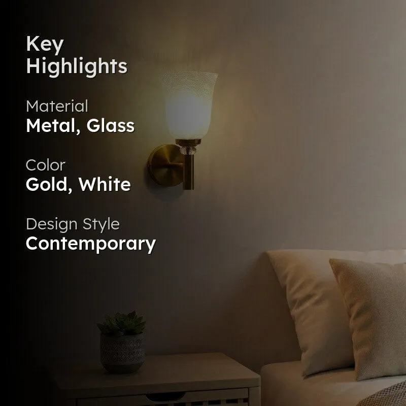 Crystal Bloom Glass Wall Lamp media 2