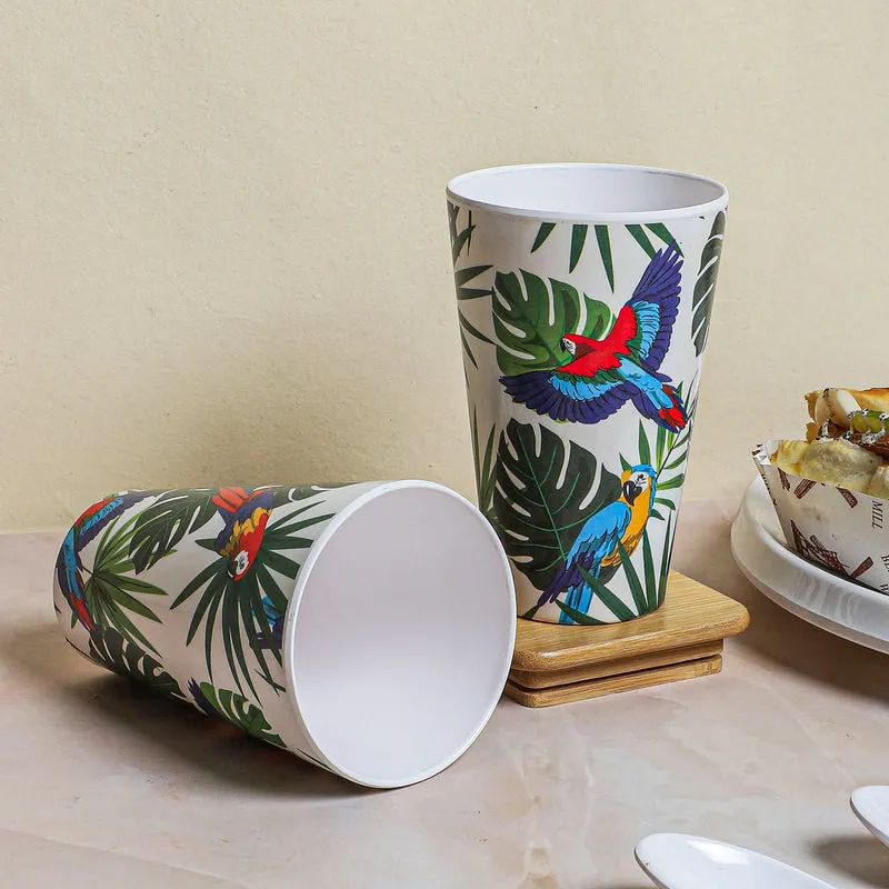 Parrot Jungle Melamine Tumbler (450 ml) - Set Of Two media 3
