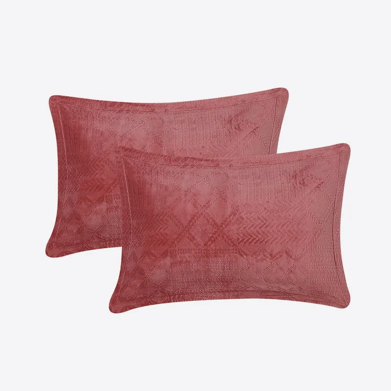 Monte Carlo Color Drift Bedsheet (Pink) - 280 GSM media 4