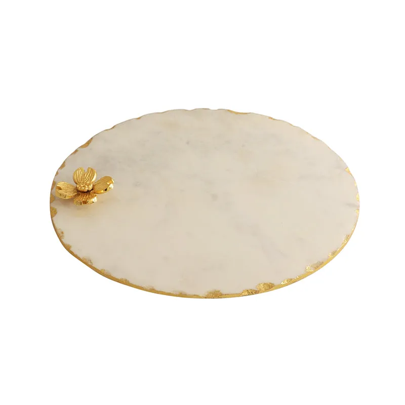 Scotia Flora Marble Platter - White media 3