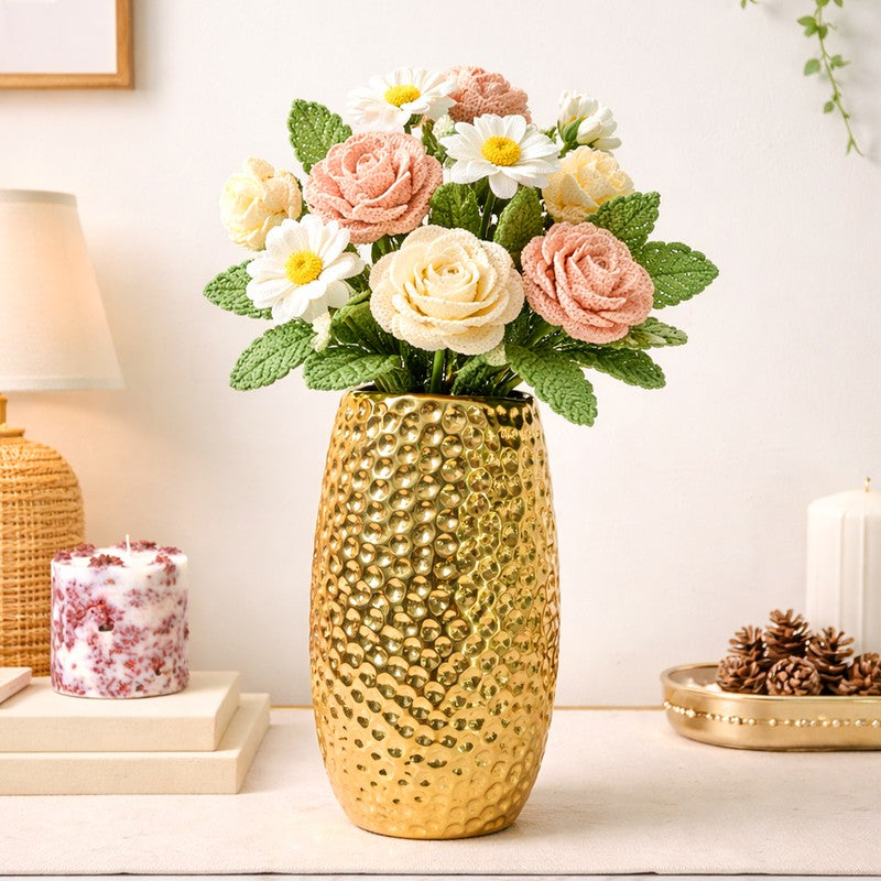 Opulent Glow Ceramic Vase media 4