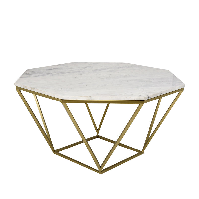 Marbihex I Marble & Iron Side Table media 5