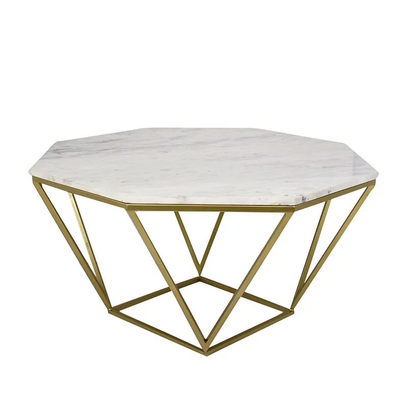 Marbihex I Marble & Iron Side Table media 5