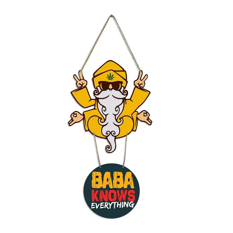 Baba Knows Polyester & MDF Wall Hanging media 6