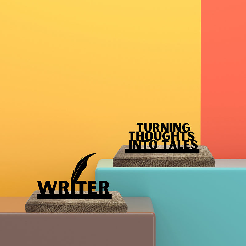 Thoughts & Words Writer Showpiece - Set Of Two