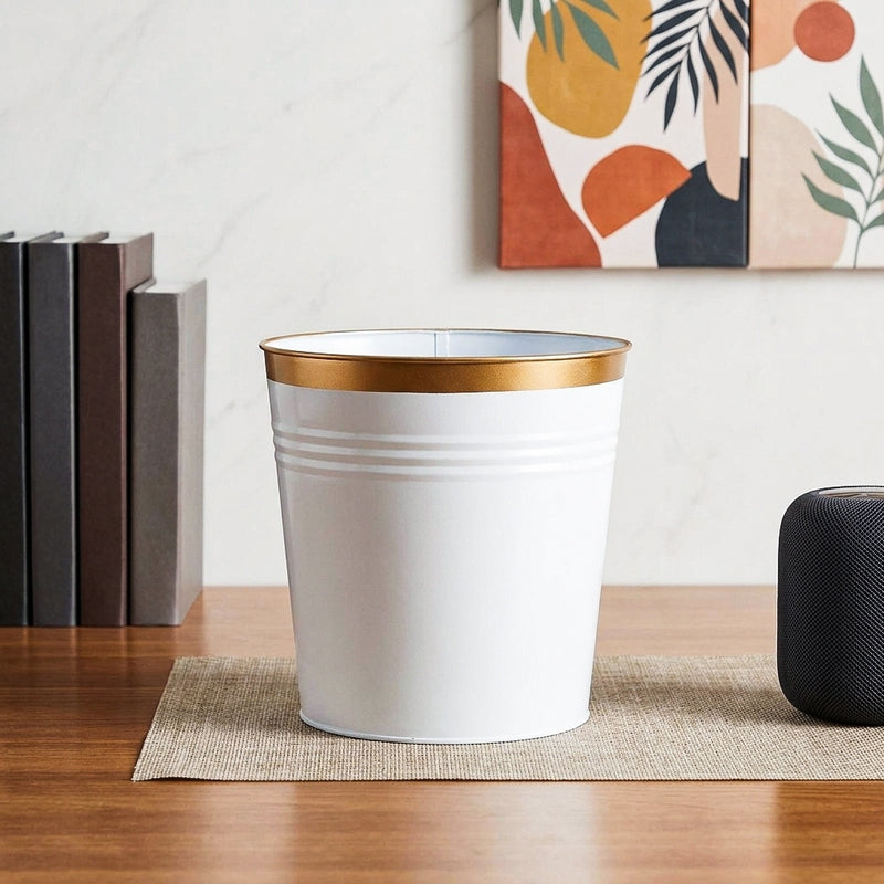 Nishma Golden Planter - 10x10 Inch